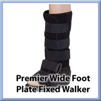 Premier Wide Foot Plate Fixed Walker